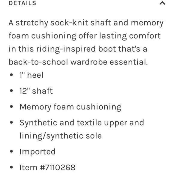 Steve Madden Girl’s J-Elated Black Tall Boot Stretch Calf Leather Black Kids 2 - Picture 2 of 9